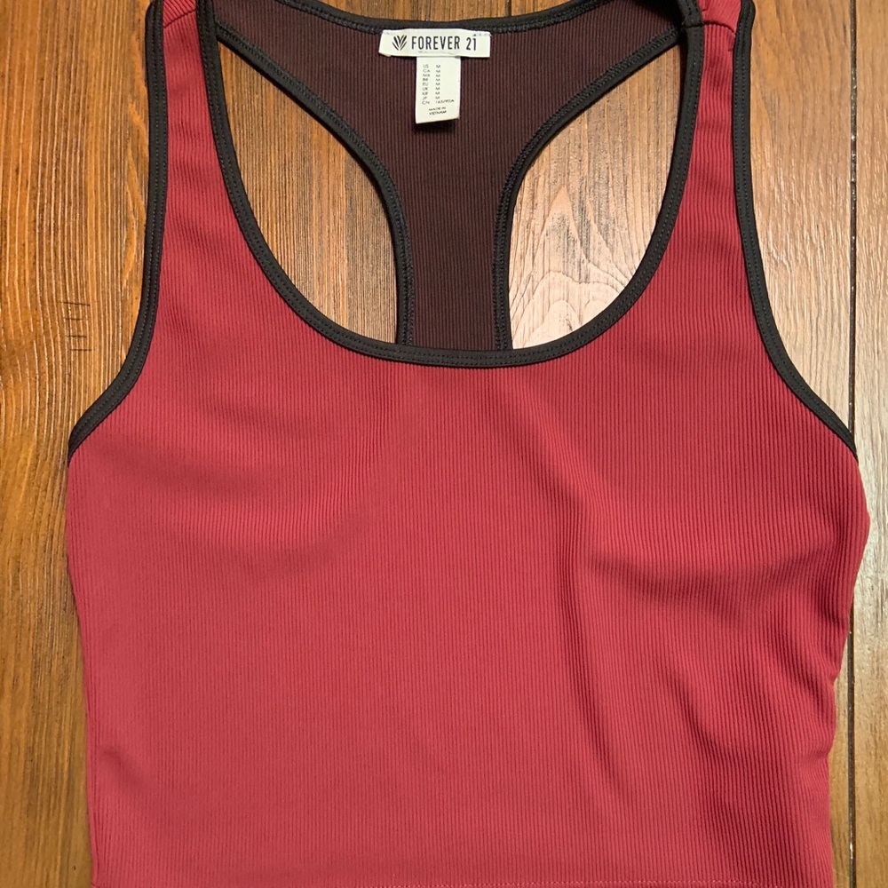 Red crop top